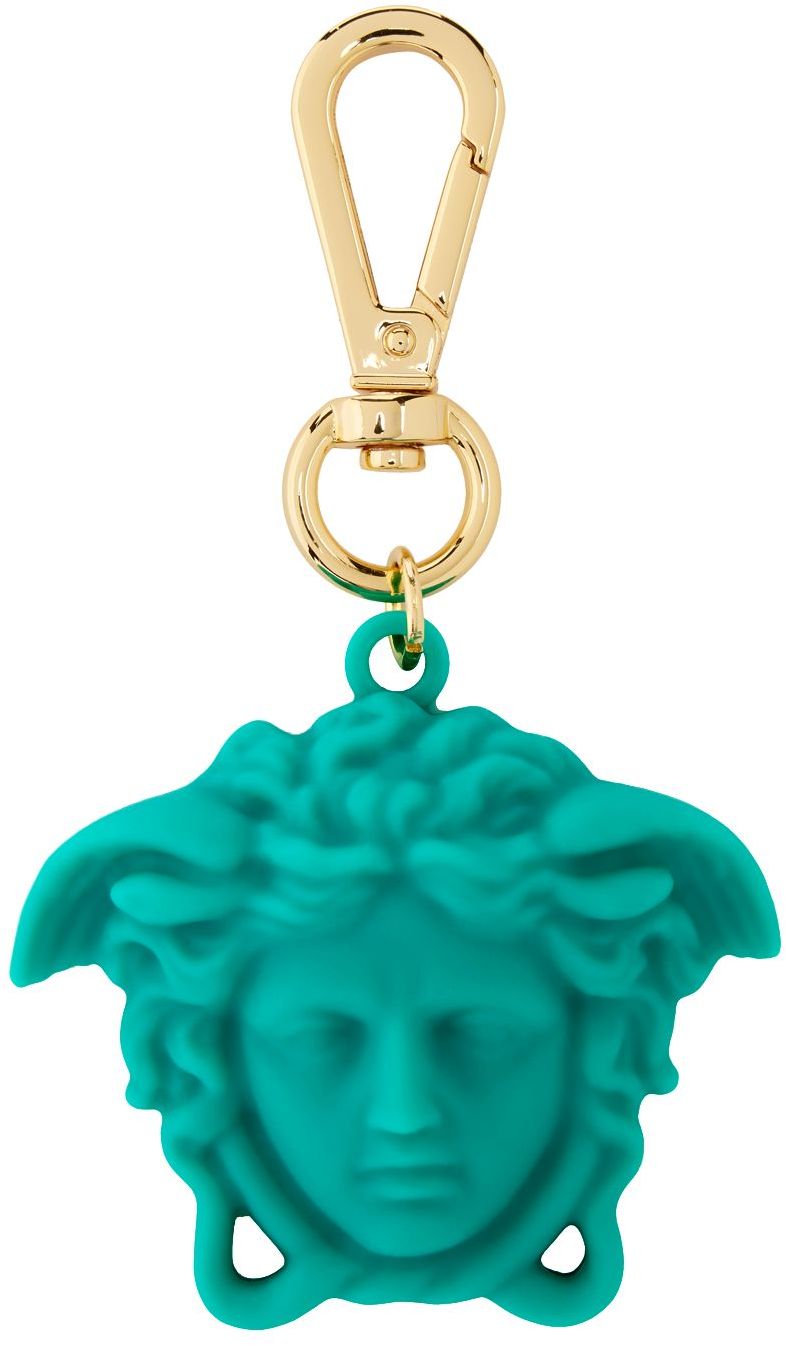 Versace Blue La Medusa Key Chain