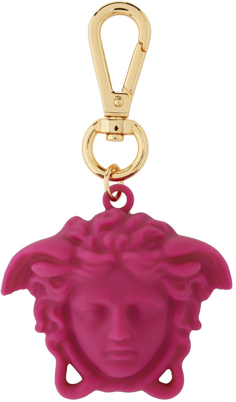 Versace Pink La Medusa Key Chain