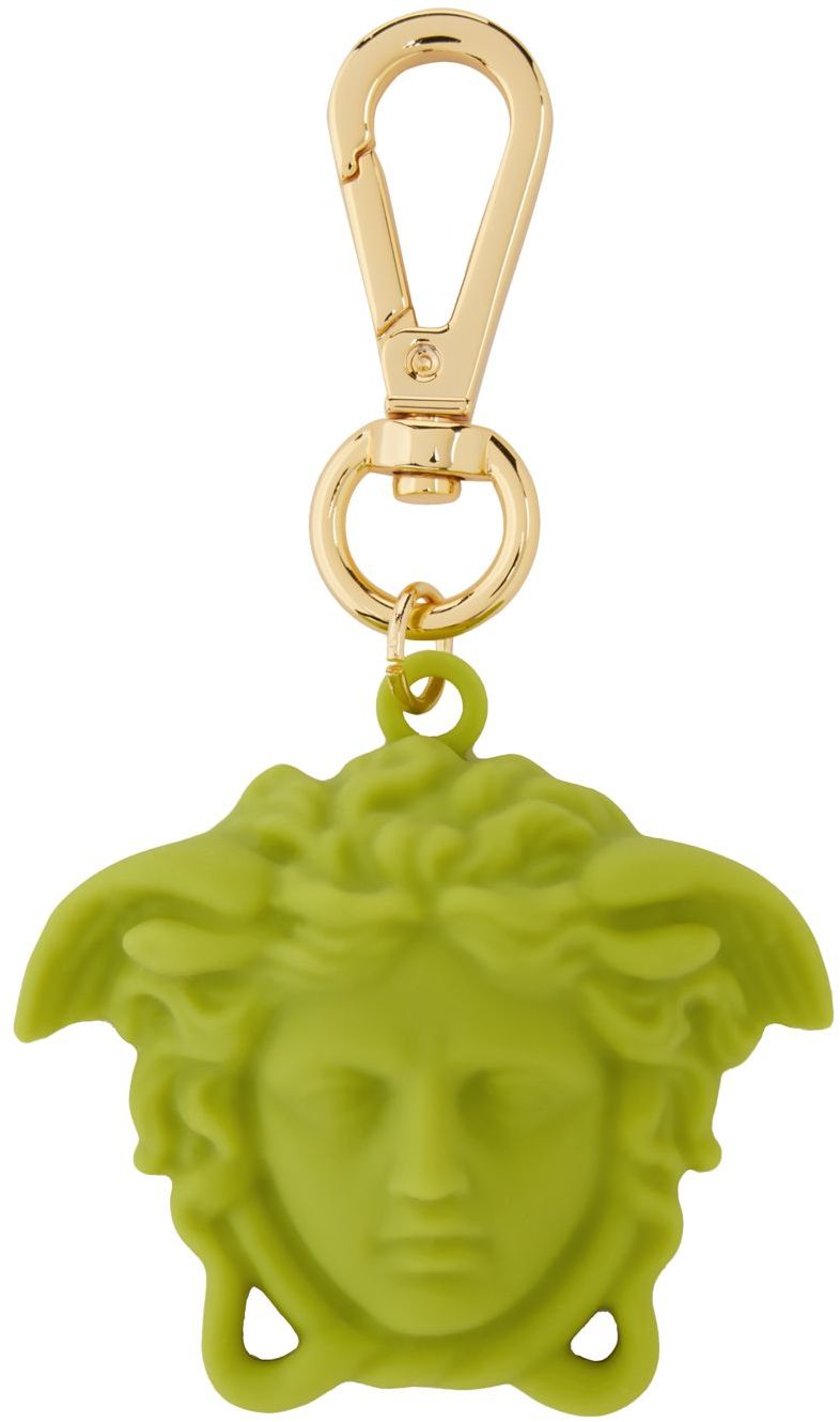 Versace Green La Medusa Key Chain