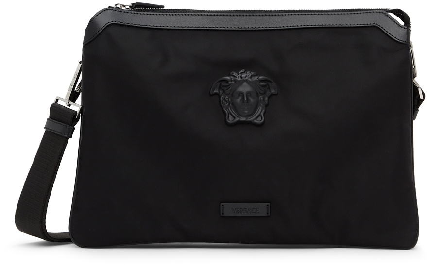 Black Baroque Messenger Bag SSENSE Men Accessories Bags Luggage 
