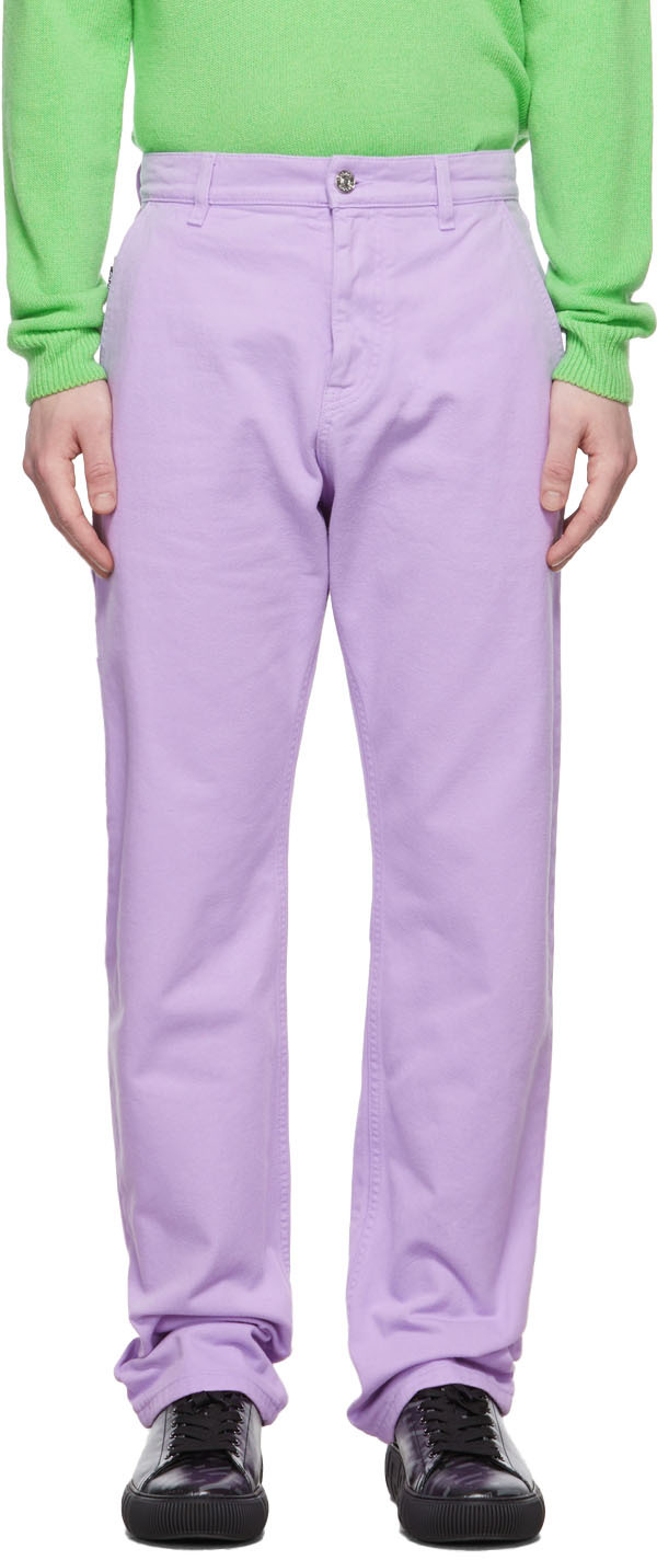 Purple store guy pants