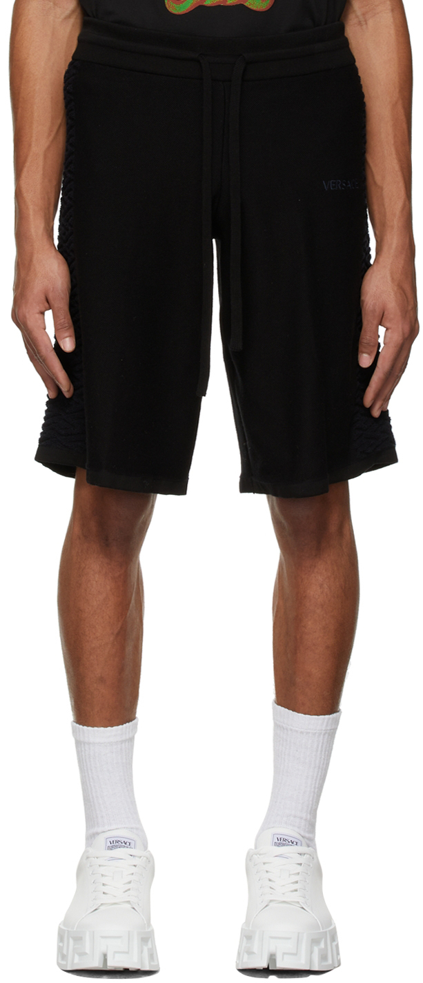 Black Greca Shorts