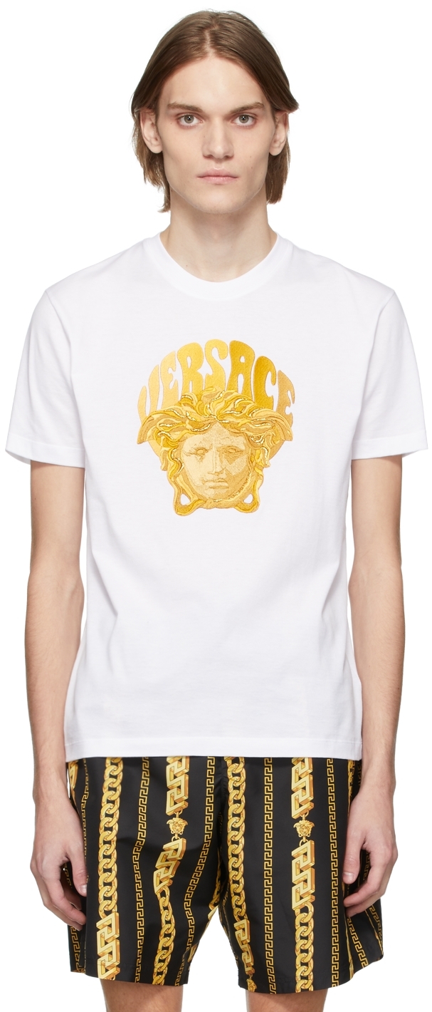 Versace: White Music T-Shirt |