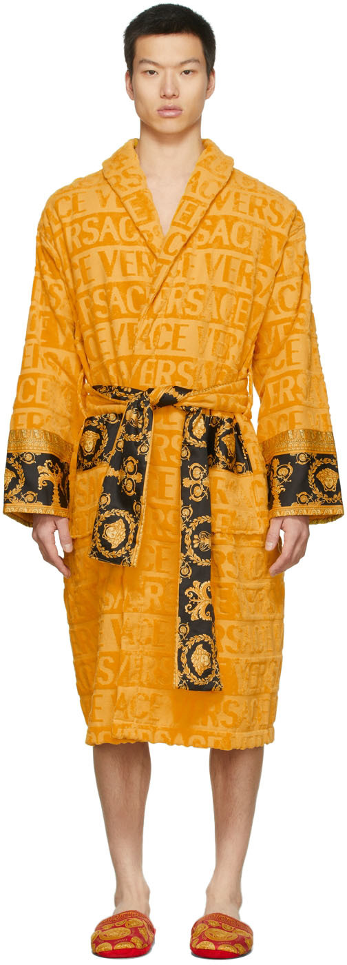 Versace Yellow I Heart Baroque Robe