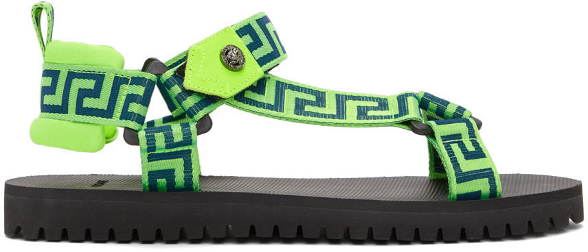 Green 'La Greca' Sandals