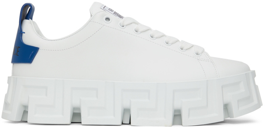 Versace White Greca Labyrinth Sneakers
