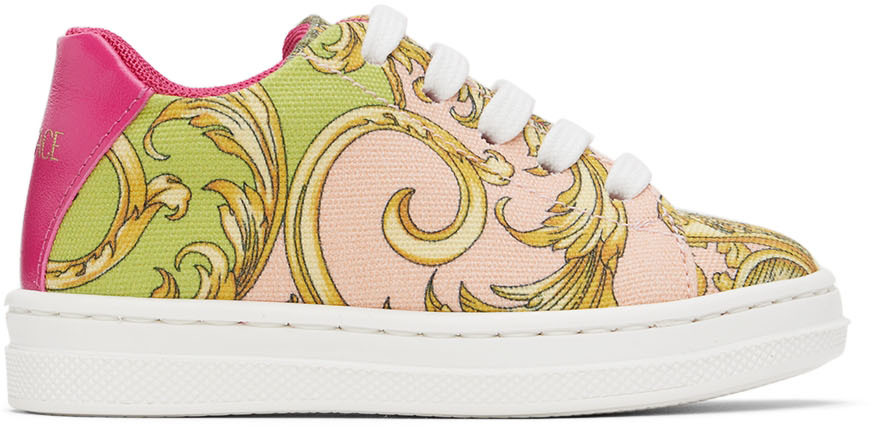Versace Baby Multicolor Barocco Goddess Sneakers