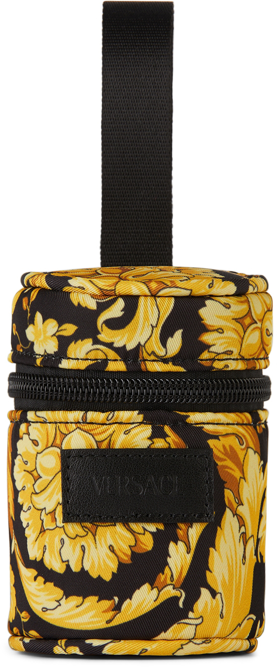 Baby Black & Gold Pacifier Holder by Versace | SSENSE