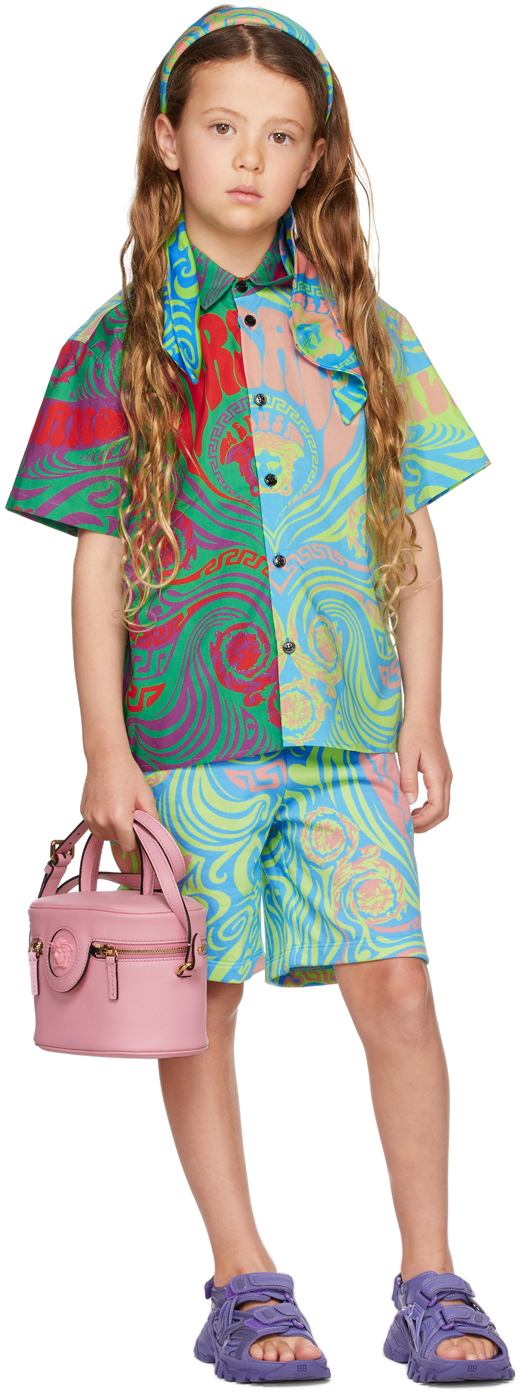 Versace Kids Multicolor Medusa Music Shirt