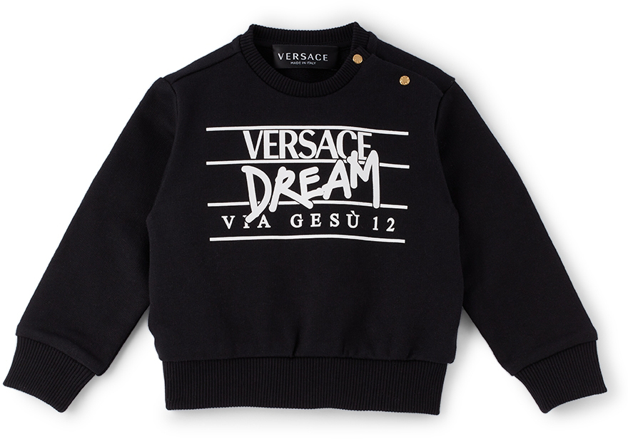 Versace Baby Black Dream Logo Sweatshirt