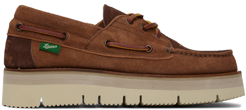 White Mountaineering Brown Danner Edition Suede Oxfords | ModeSens