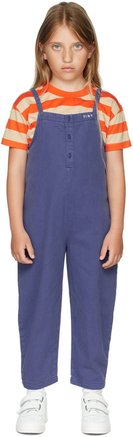 SSENSE Clothing Jumpsuits Kids Blue Solid Jumpsuit 