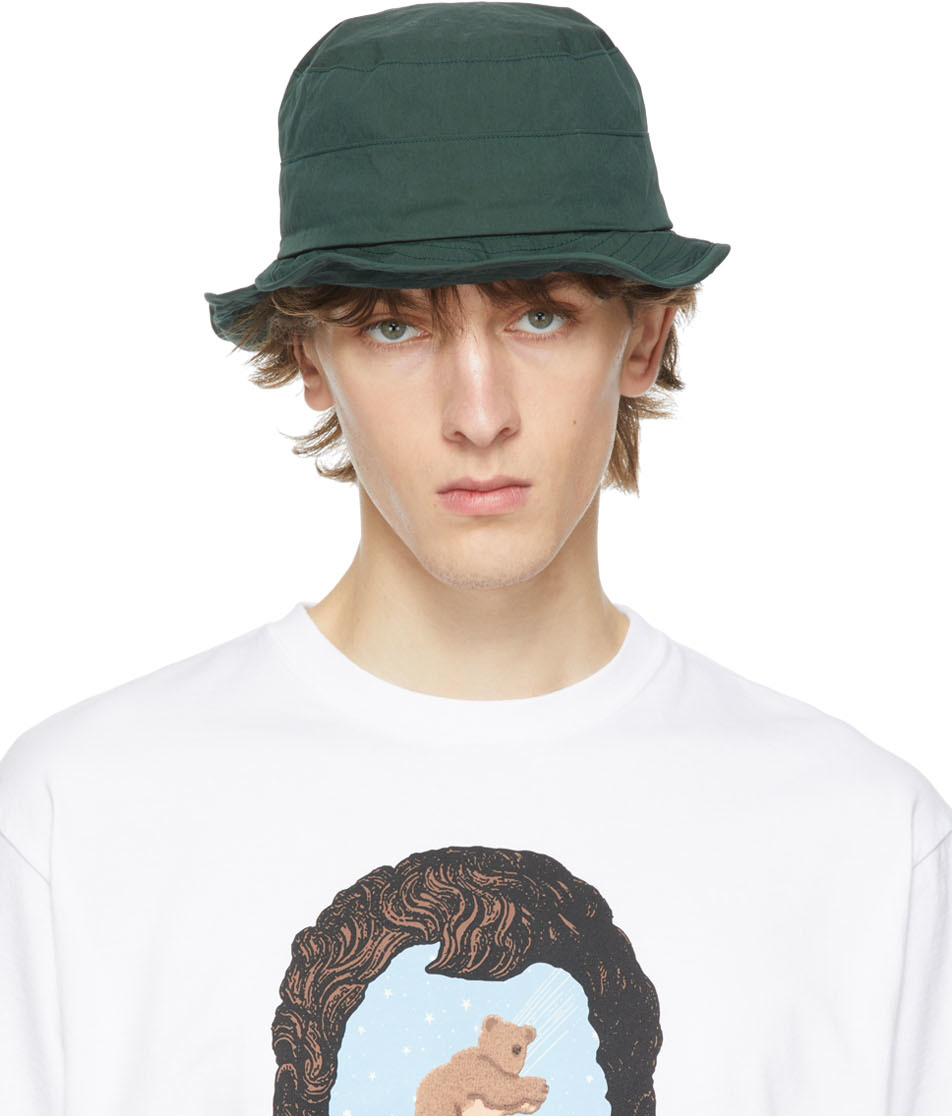 UNDERCOVER: Green Double Flap Hat | SSENSE