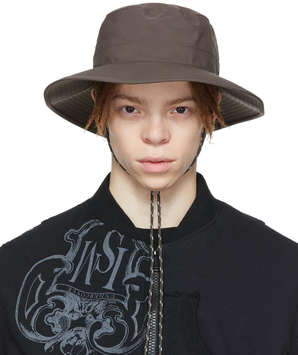 Undercover Drawstring Bucket Hat In Brown | ModeSens