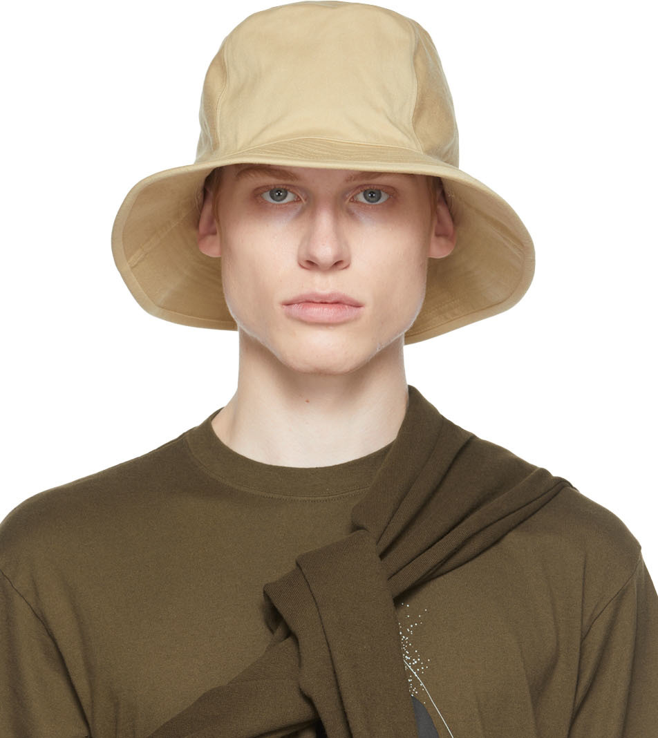 Undercover Beige Twill Bucket Hat | Smart Closet