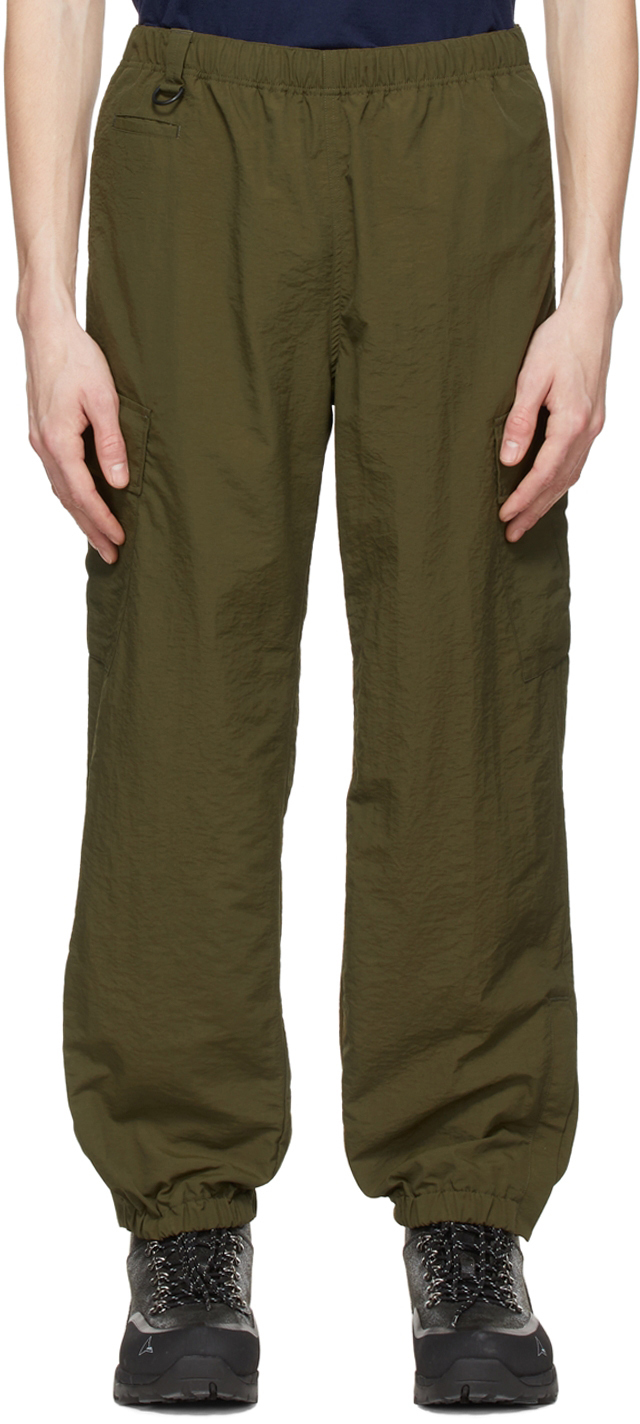 khaki nylon pants