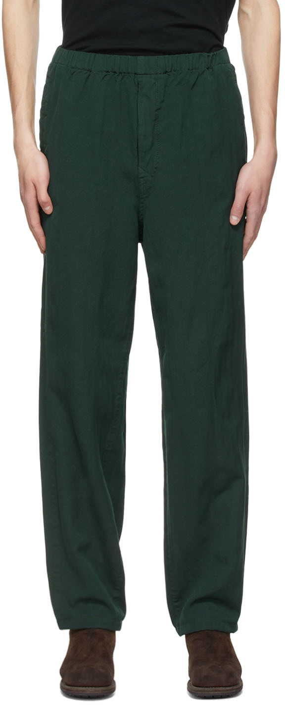 UNDERCOVER: Green Polyester Trousers
