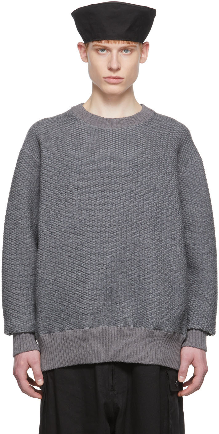 Undercover Grey Polyester Sweater In Gray