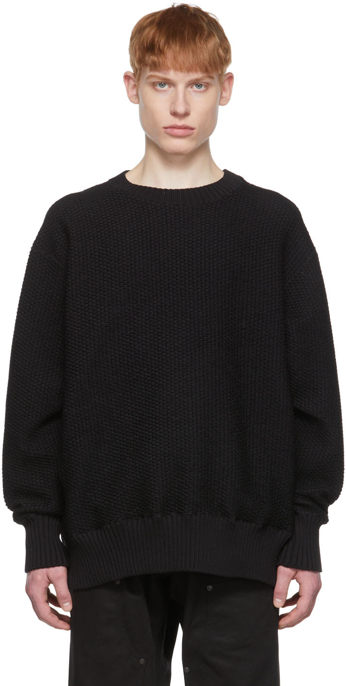 Schat Gewoon overlopen Kunstmatig UNDERCOVER: Black Polyester Sweater | SSENSE