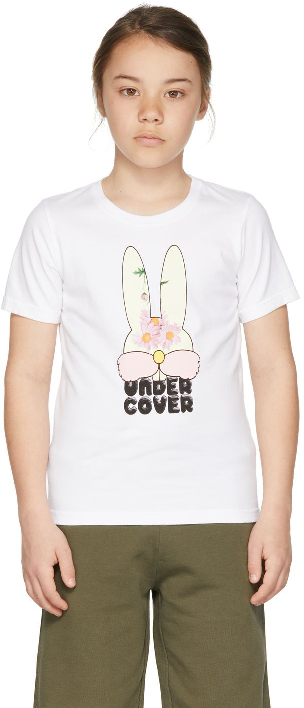 Undercover Kids White Bunny T-shirt In White
