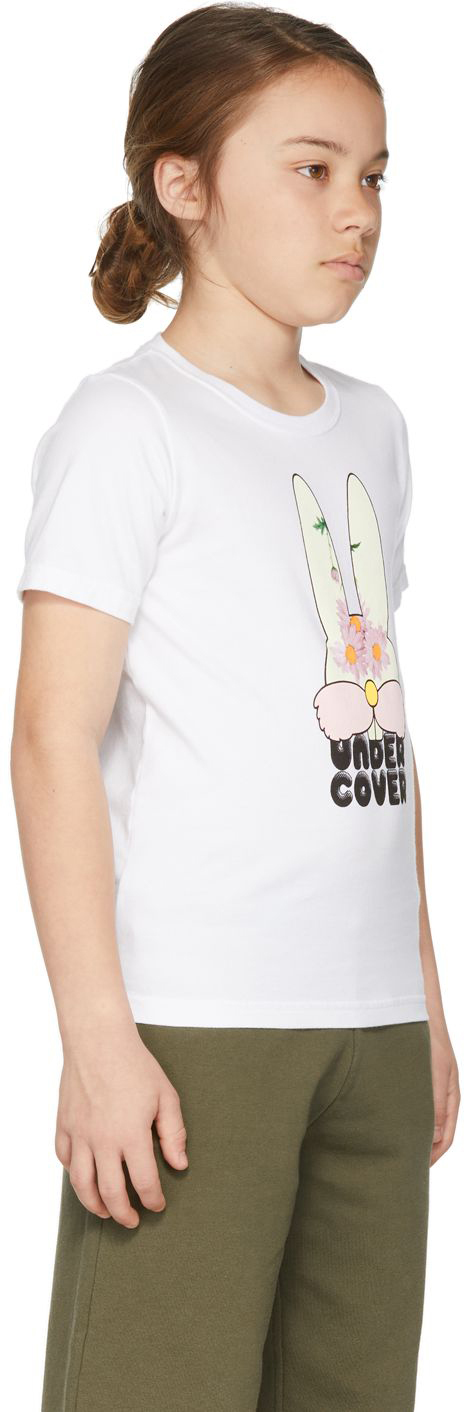 Undercover Kids White Bunny T-shirt In White