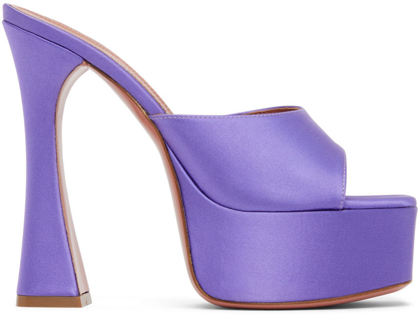 SSENSE Women Shoes High Heels Heels Heeled Sandals Purple Dalida Heeled Sandals 