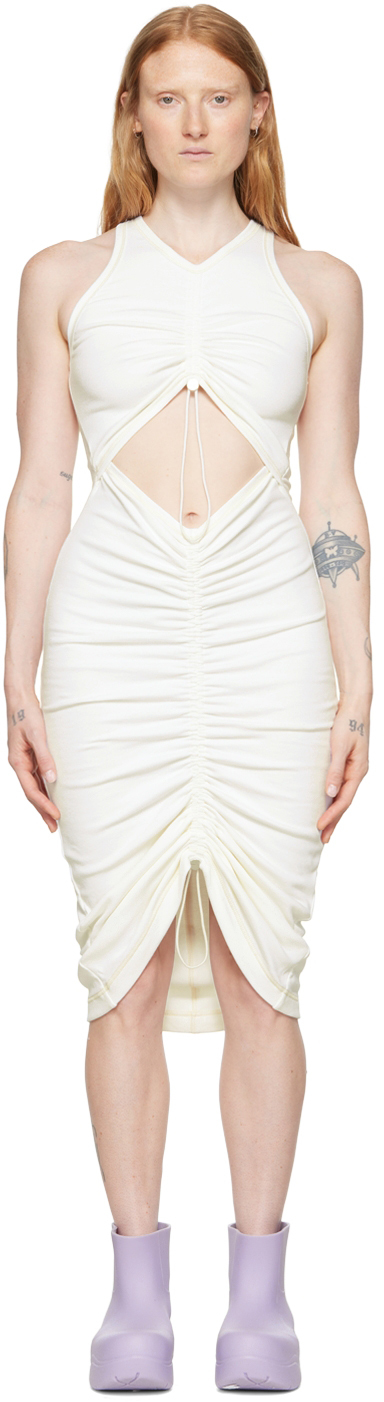 White Organic Cotton Midi Dress