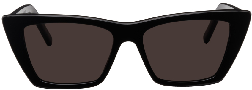 Saint Laurent Black SL 276 Square Cat-Eye Sunglasses
