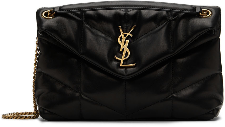 Saint Laurent Black Small Puffer Shoulder Bag