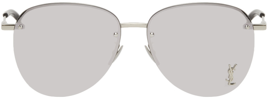 saint laurent silver sunglasses