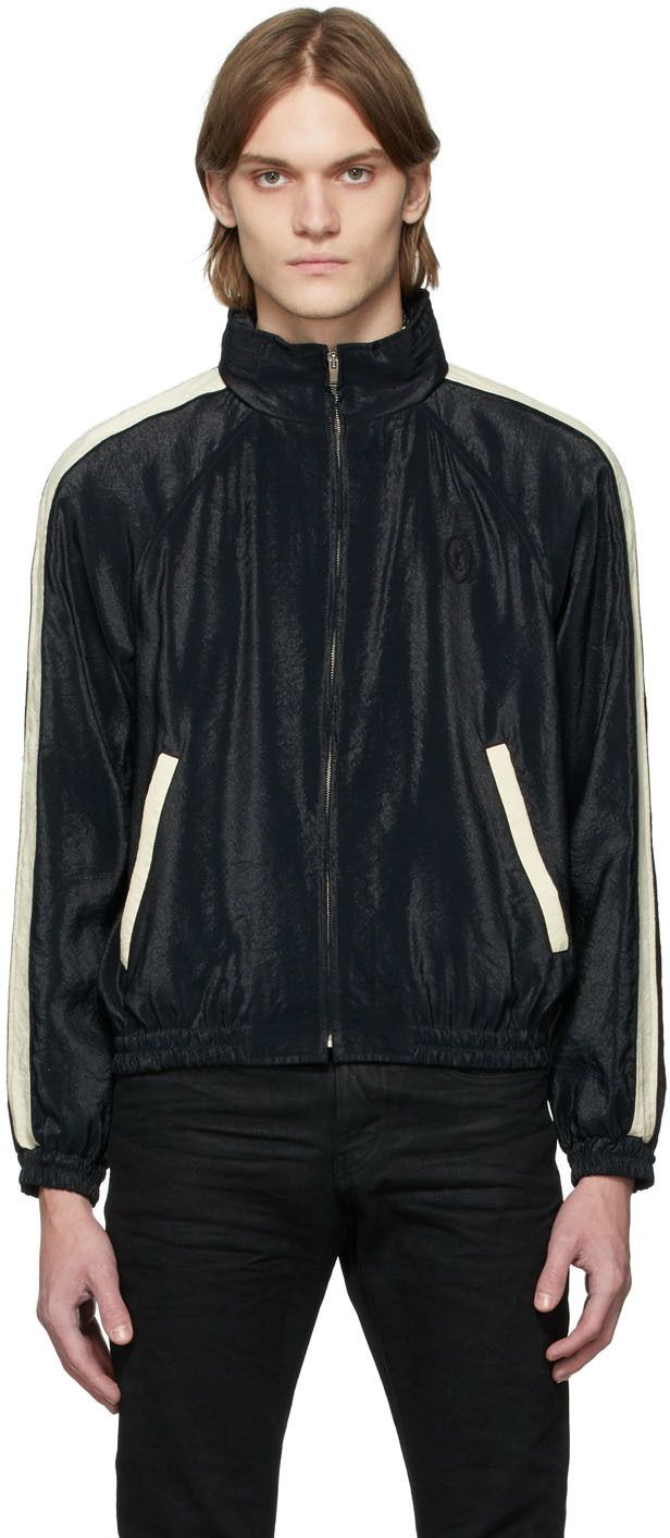 Monogrammed Full-zip Jacket - Black