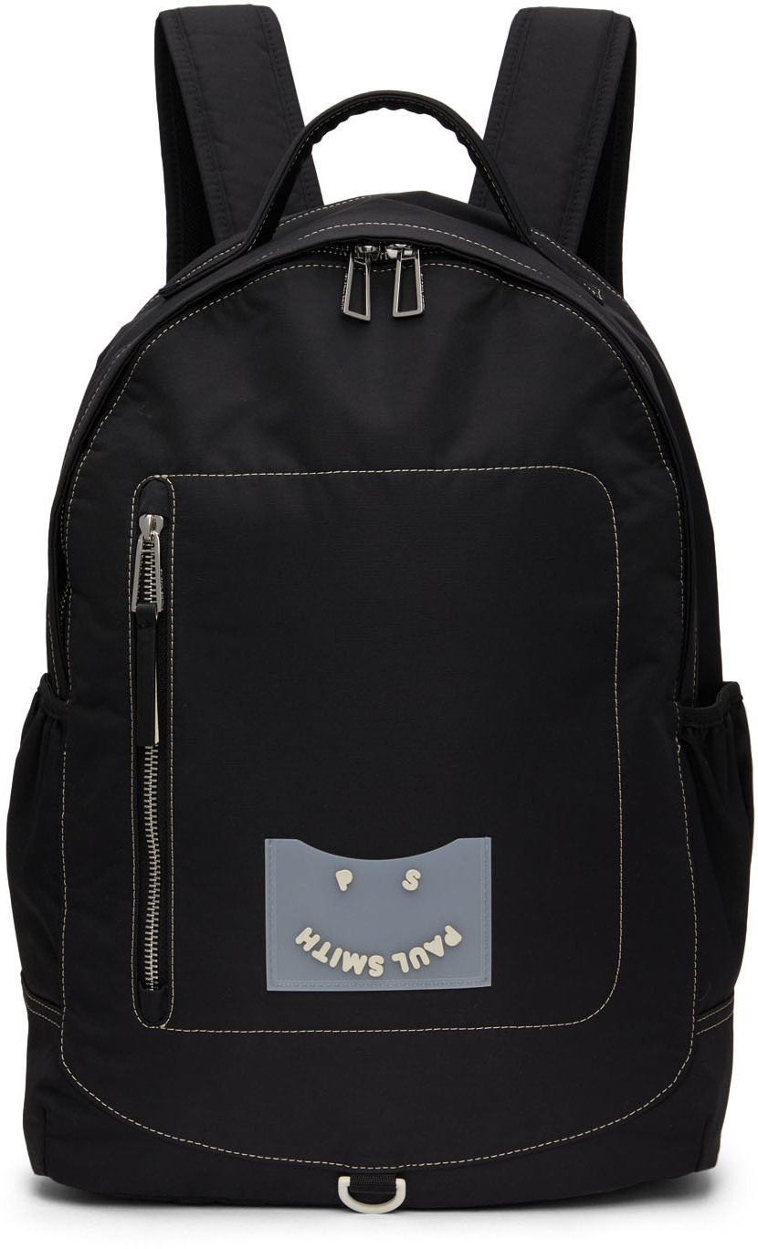 Black 'Happy' Backpack