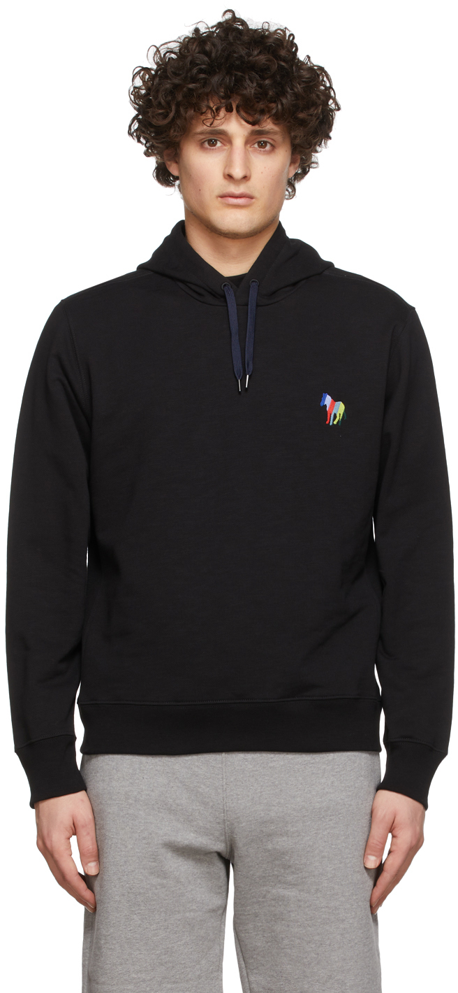 PS by Paul Smith Black Zebra Embroidery Hoodie
