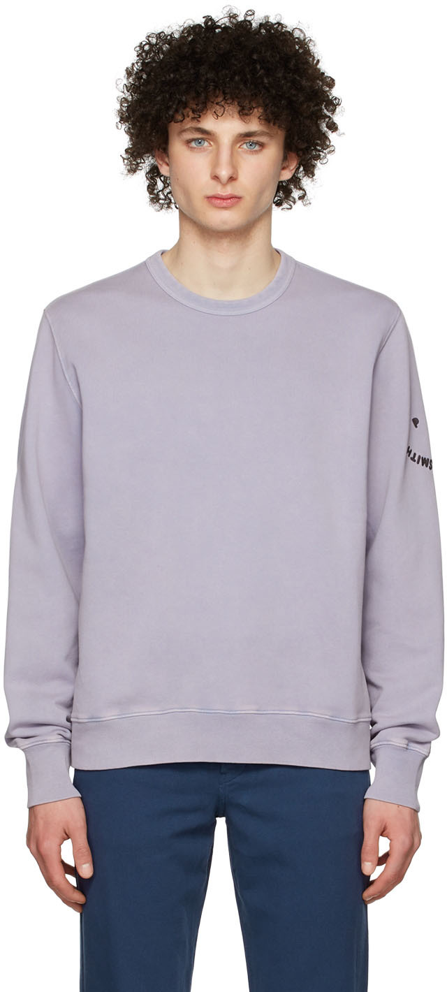 PS by Paul Smith Purple Organic Cotton Sweatshirt