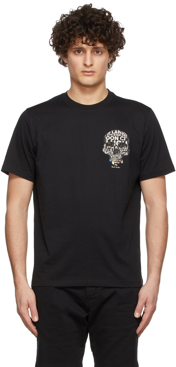 PS by Paul Smith: Black Skull T-Shirt | SSENSE UK