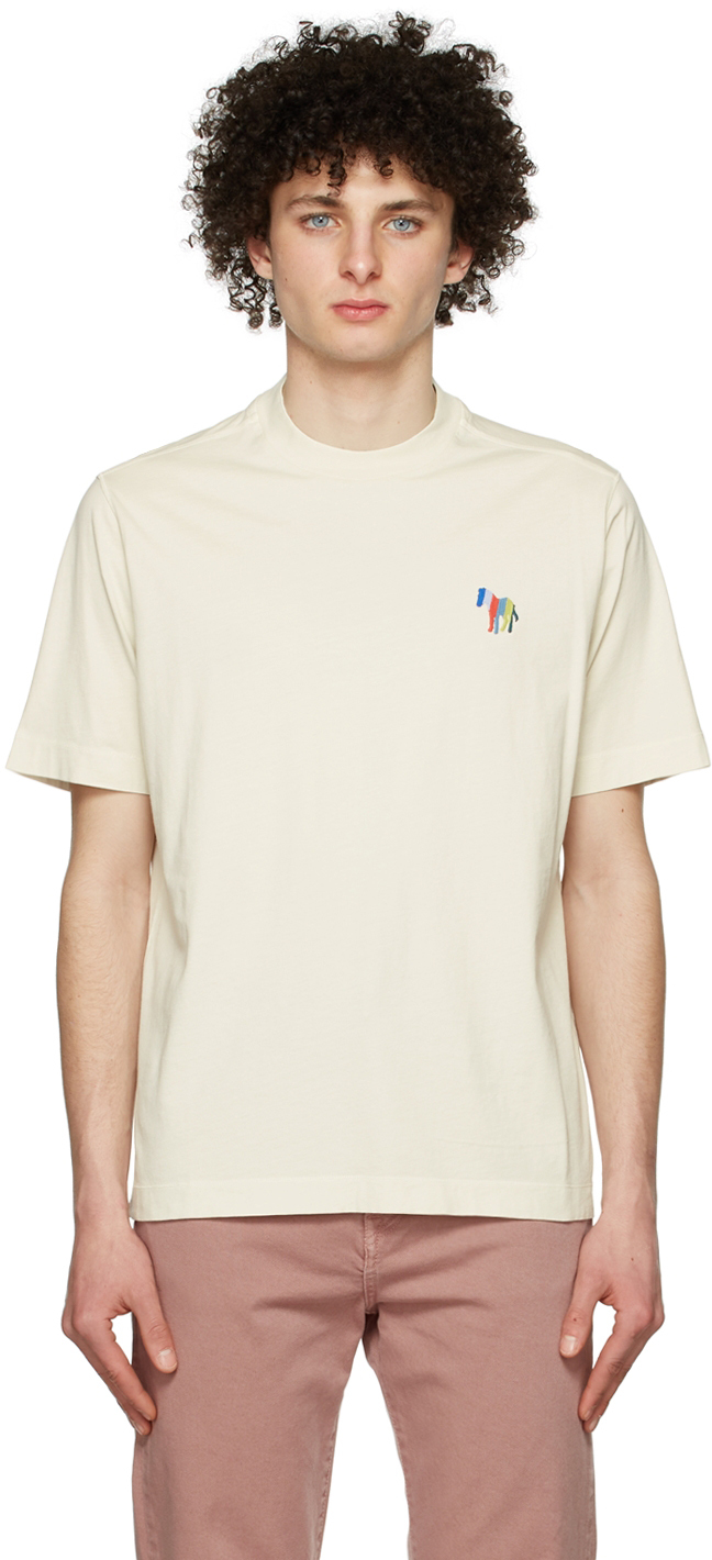PS by Paul Smith Off-White Organic Cotton T-Shirt