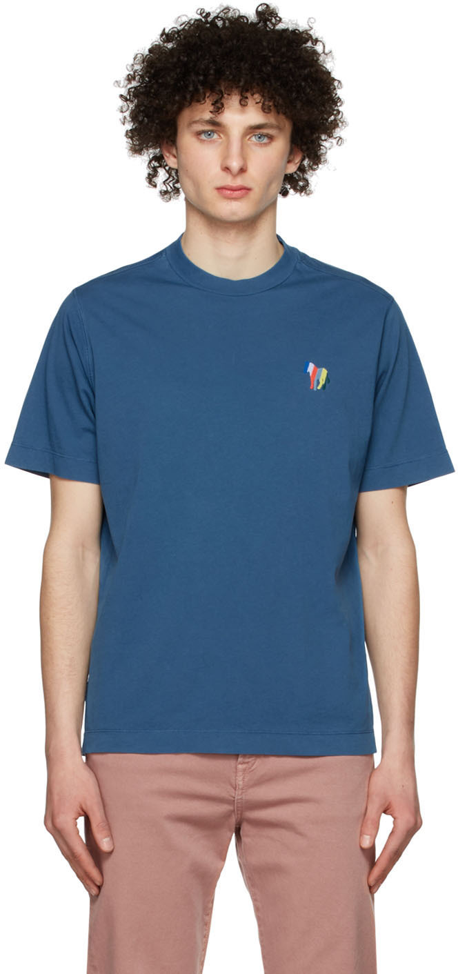 PS by Paul Smith Blue Organic Cotton T-Shirt