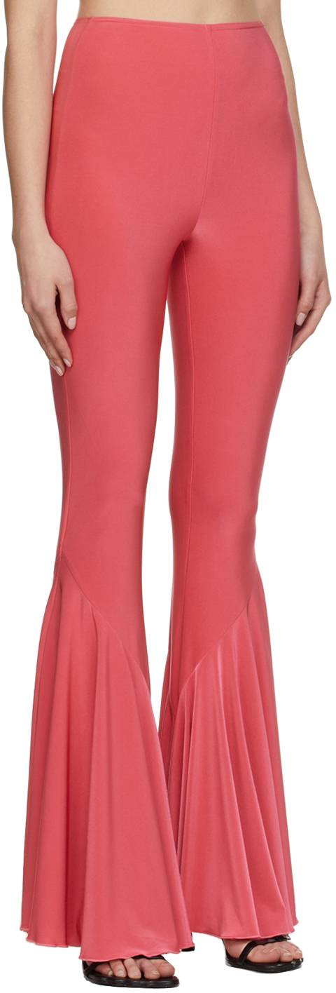 16ARLINGTON PINK THEA FLARE LEGGINGS 