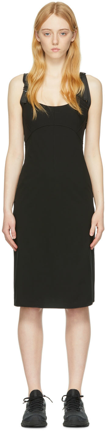 Hyein Seo Black Polyester Midi Dress