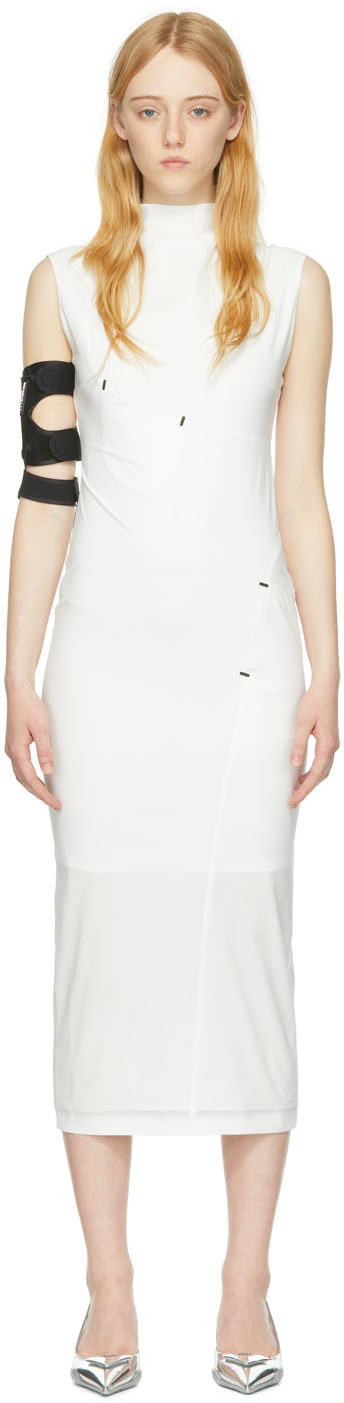Hyein Seo White Fencing Maxi Dress