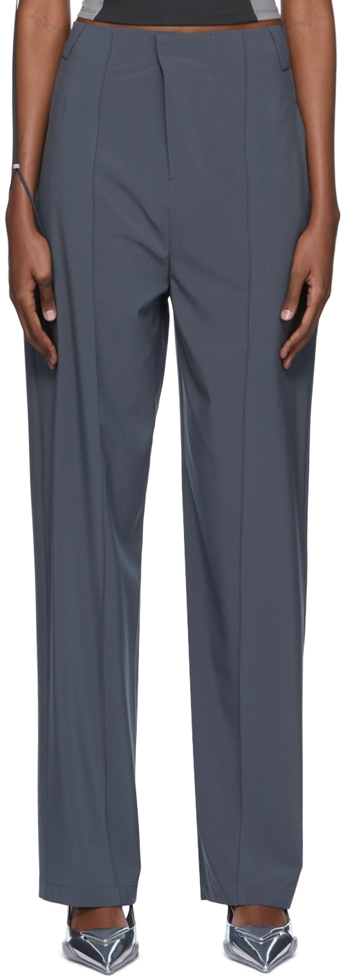 Hyein Seo Gray Polyester Trousers
