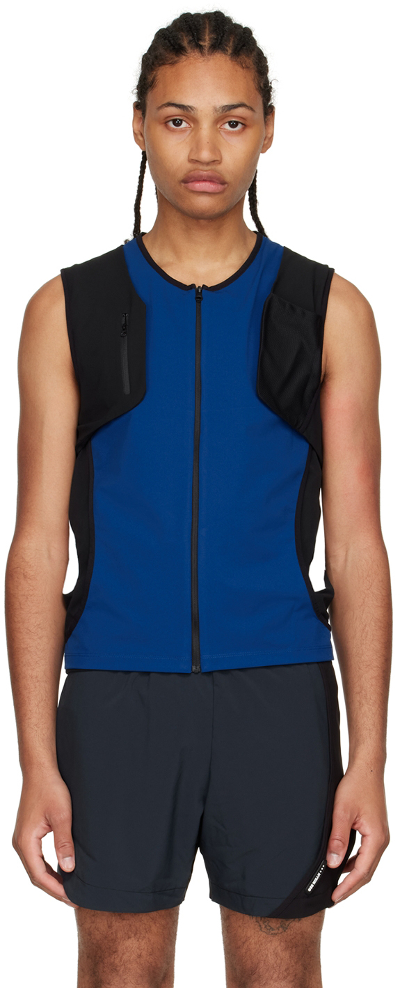 Blue Polyester Vest