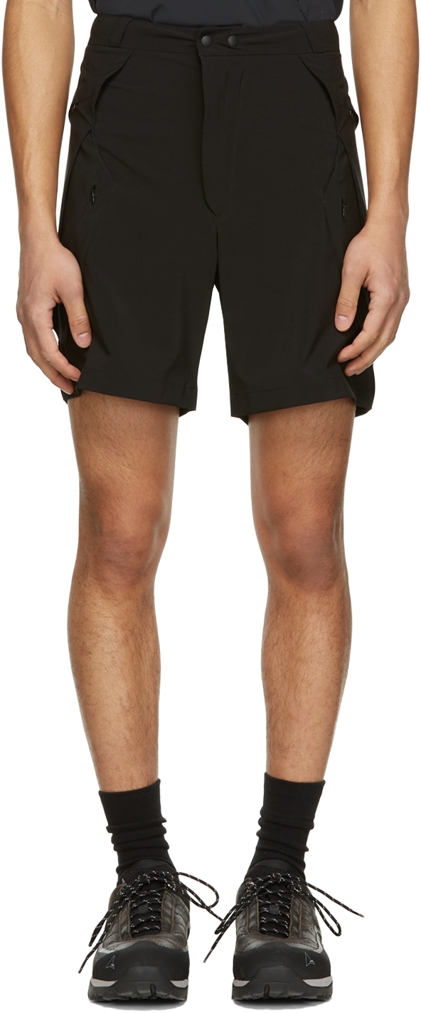 Black Polyester Shorts