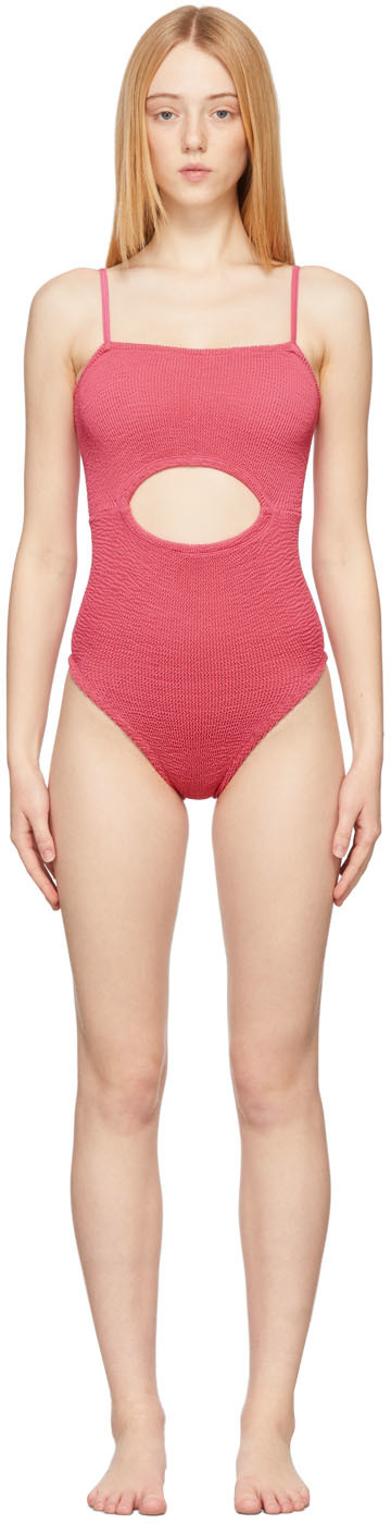 hunza g coral swimsuit