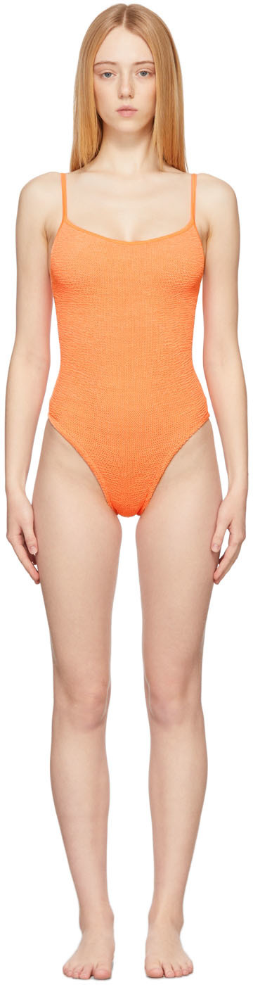 Hunza G Orange Pamela One-Piece Swimsuit