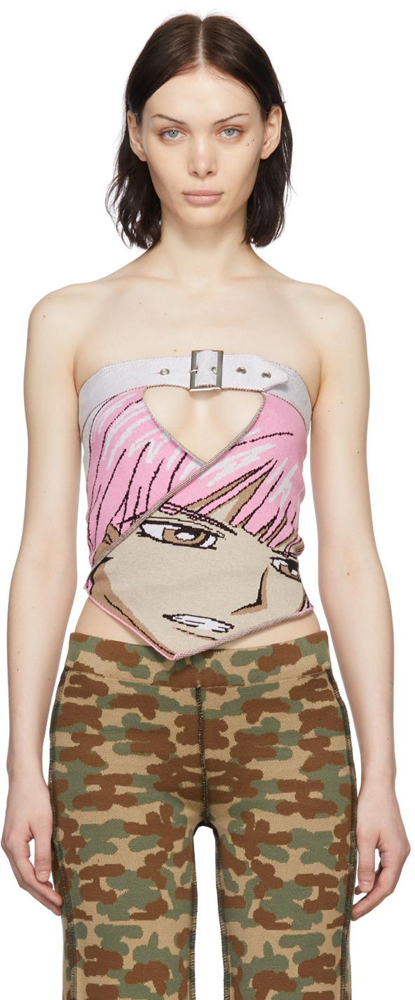 1XBLUE SSENSE Exclusive Pink Anime Camisole