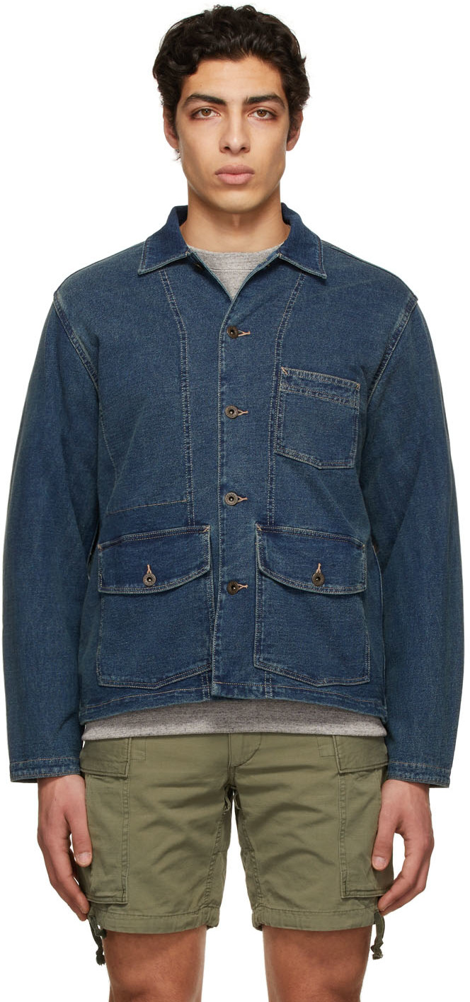 rrl indigo denim jacket