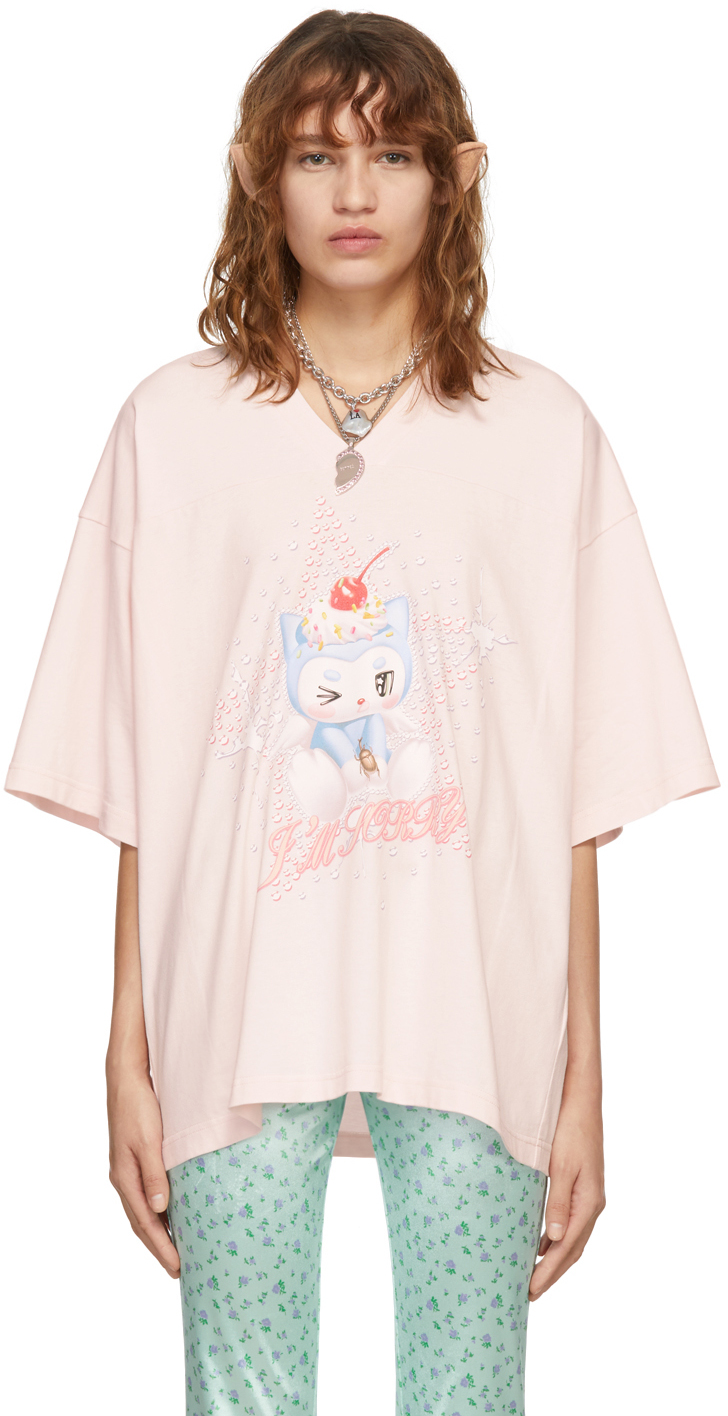 I'm Sorry by Petra Collins SSENSE Exclusive Pink Dean T-Shirt