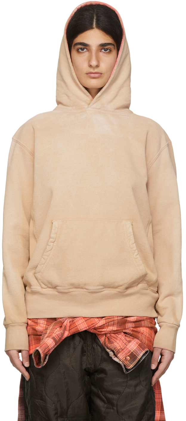 Beige Cotton Hoodie