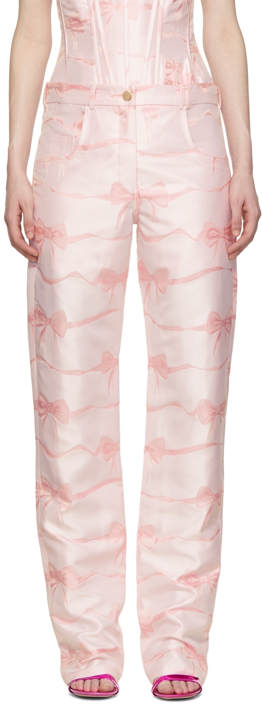 Pink Viscose Trousers